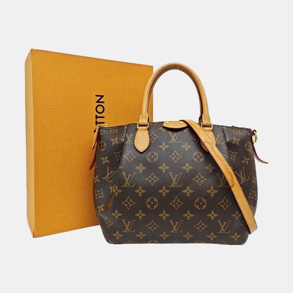 TURENNE Monogram Coated Canvas Brown