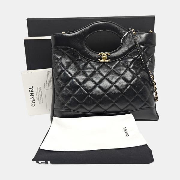 CHANEL 31 Quilted Lambskin Black
