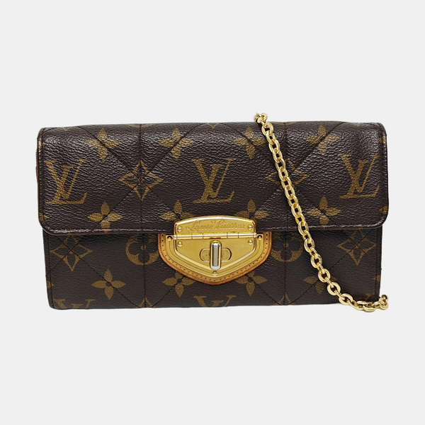 ETOILE Monogram Coated Canvas Brown Wallet