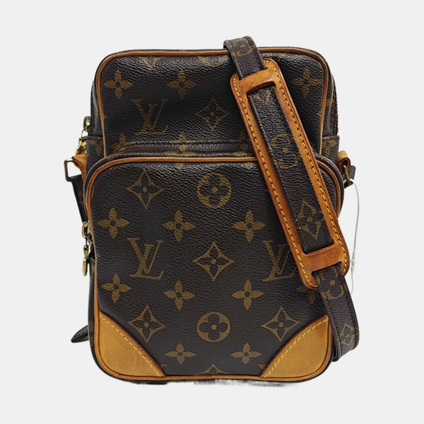 AMAZON Monogram Coated Canvas Brown