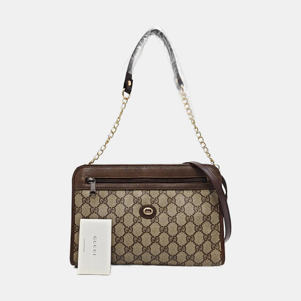 Ophidia Monogram Coated Canvas Beige