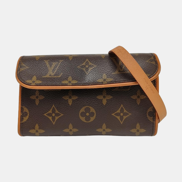 FLORENTINE Monogram Coated Canvas Brown