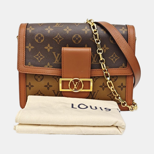 DAUPHINE MM Monogram Coated Canvas Brown