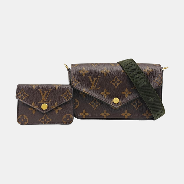 FÉLICIE Monogram Coated Canvas Brown