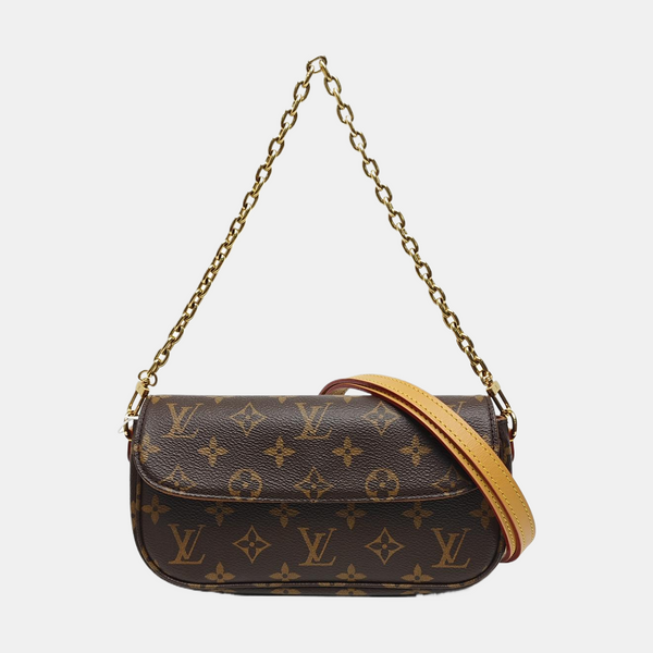IVY Monogram Coated Canvas Brown