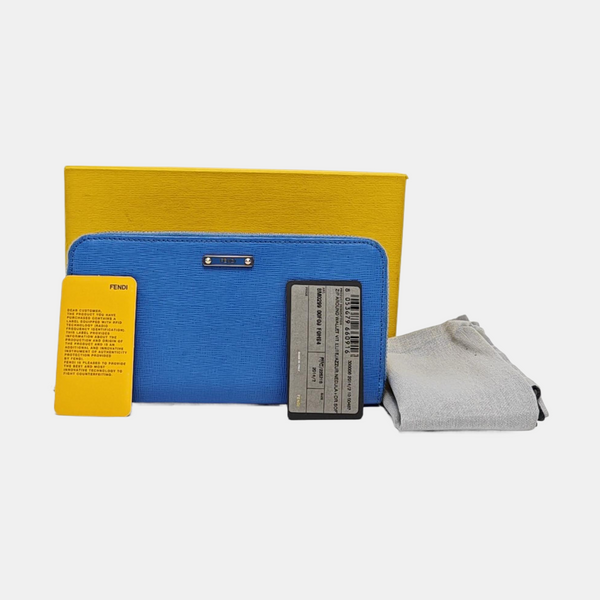 Calfskin Wallet Blue