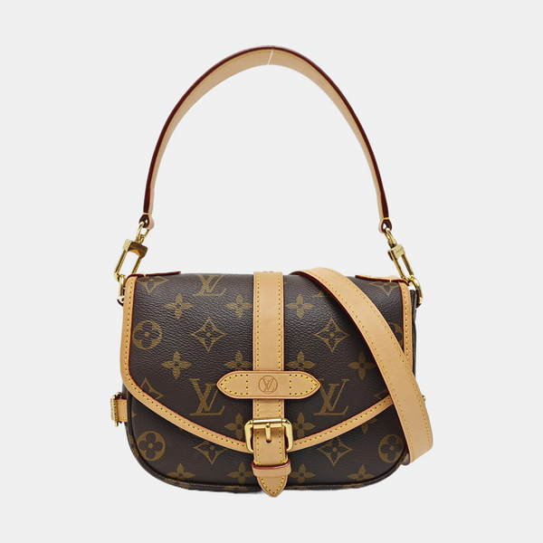 SAUMUR BB Monogram Coated Canvas Brown