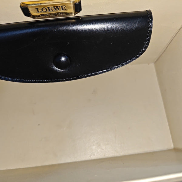 Calfskin Top Handle Bag Black