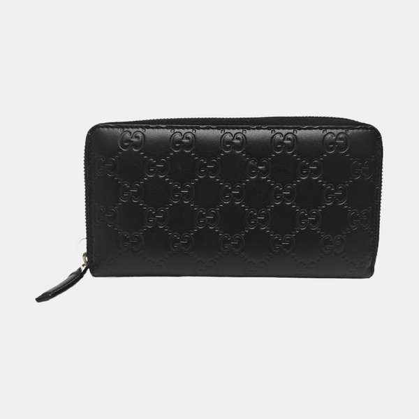 Signature Monogram Calfskin Black Wallet
