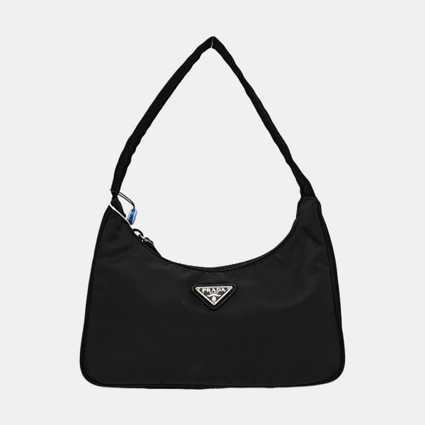 Authenticated pre-owned Re-Edition2000 Mini Nylon Black - Top Handle Bag at Looply