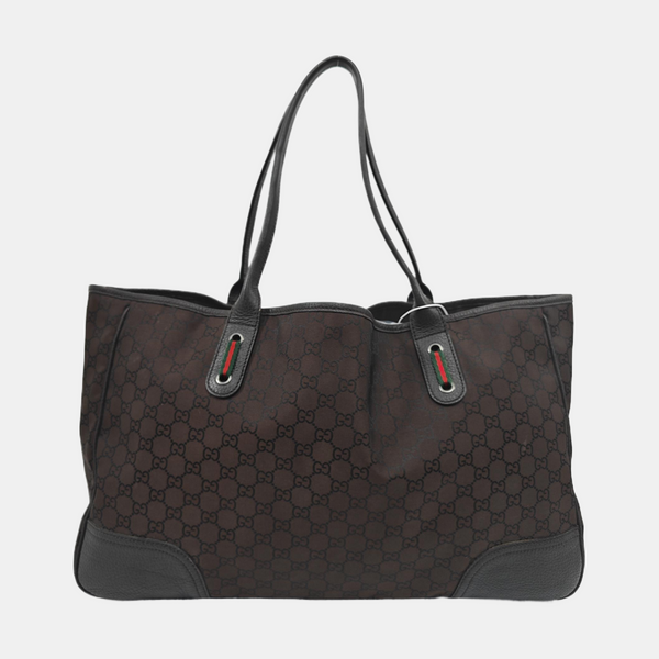 Princy Monogram Fabric Brown
