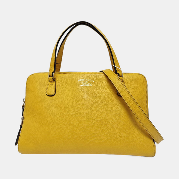 Calfskin Tote Bag Yellow