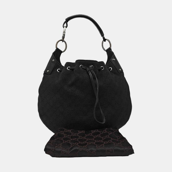 Monogram Canvas Tote Bag Black