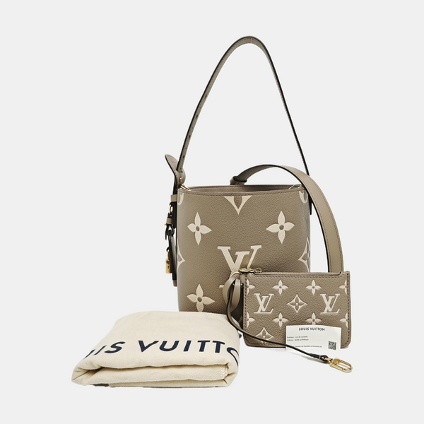 ALL IN BB Monogram Calfskin Gray
