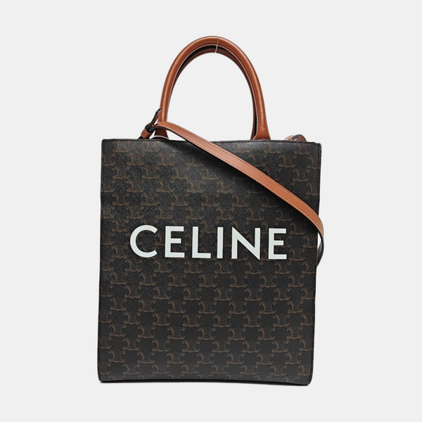 CABAS CELINE Small Coated Canvas Black