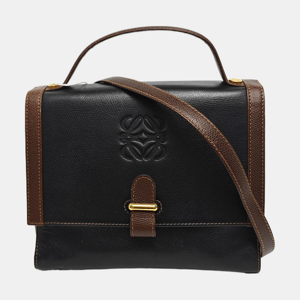 Calfskin Shoulder Bag Black