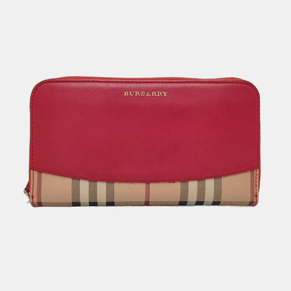Coated Canvas Wallet Pink
