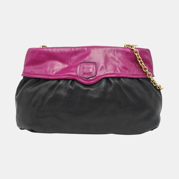 Calfskin Top Handle Bag Black