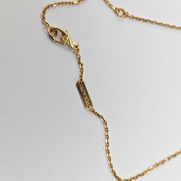 Vintage Alhambra 18k Gold Necklace