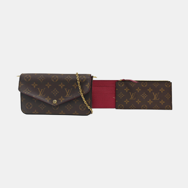 FÉLICIE Monogram Coated Canvas Brown