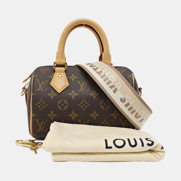 SPEEDY 20 Monogram Coated Canvas Brown