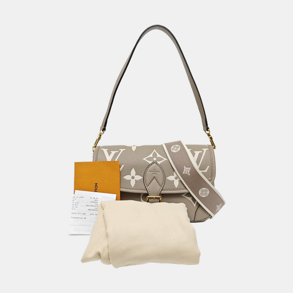 DIANE Monogram Calfskin Gray