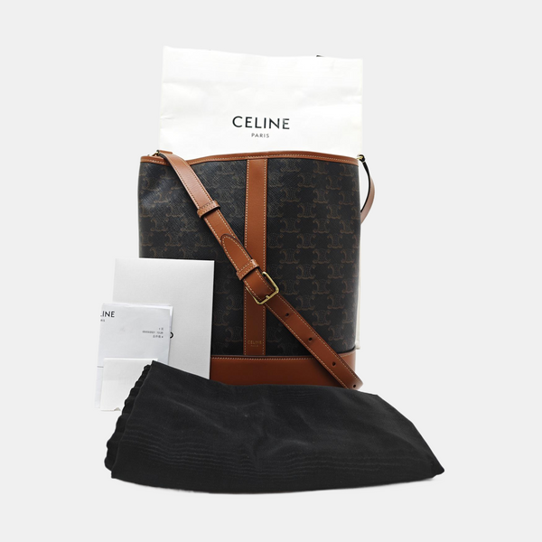 TRIOMPHE CANVAS Medium Coated Canvas Brown