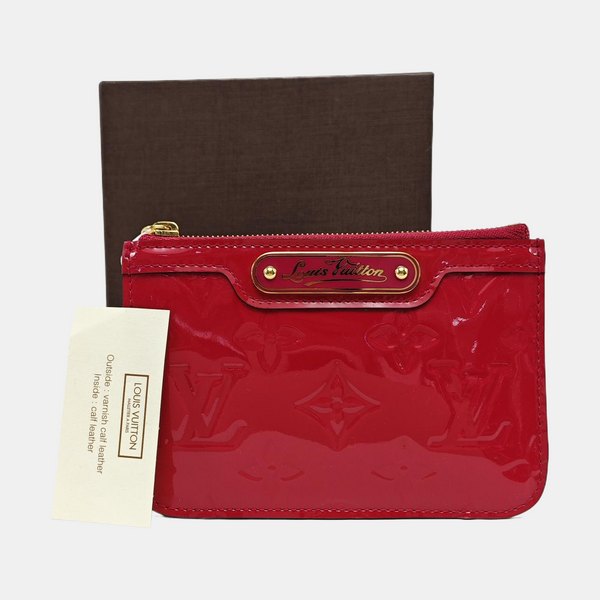 Patent Leather Coin Purse Red
