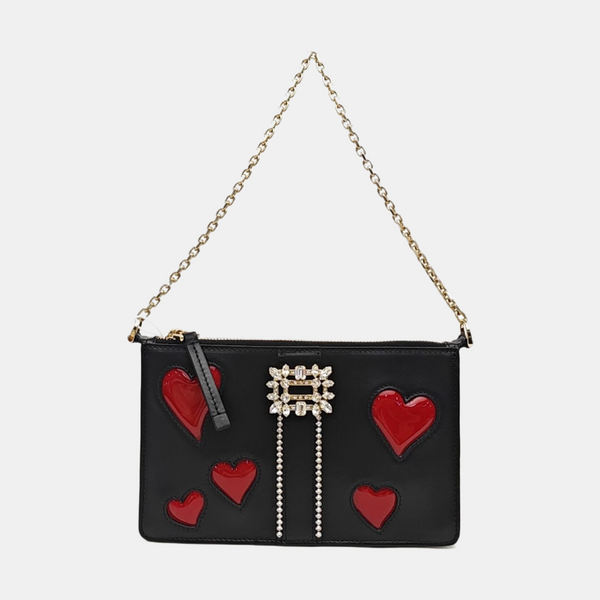 Calfskin Top Handle Bag Black