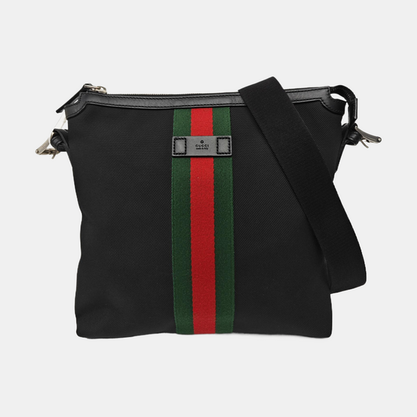 Fabric Shoulder Bag Black