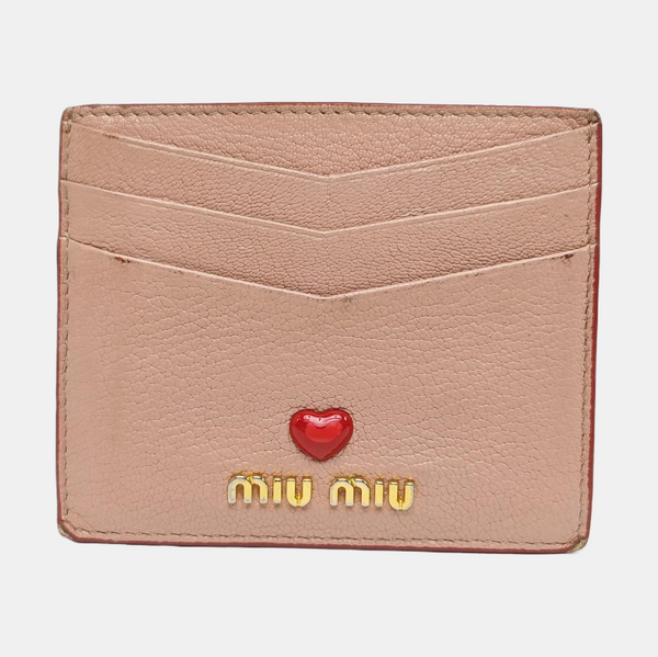 Love Lambskin Pink Card Holder