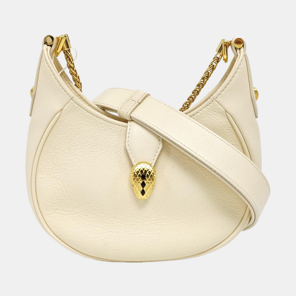 SERPENTI ELLIPSE Calfskin White