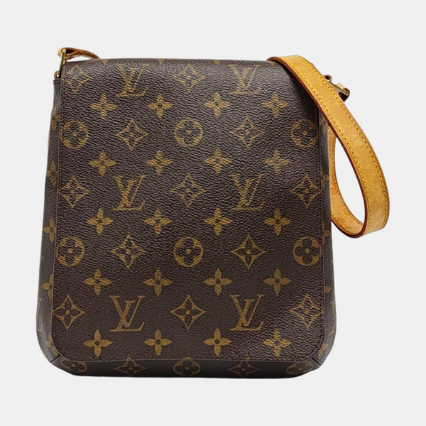 MUSETTE TANGO Monogram Coated Canvas Brown