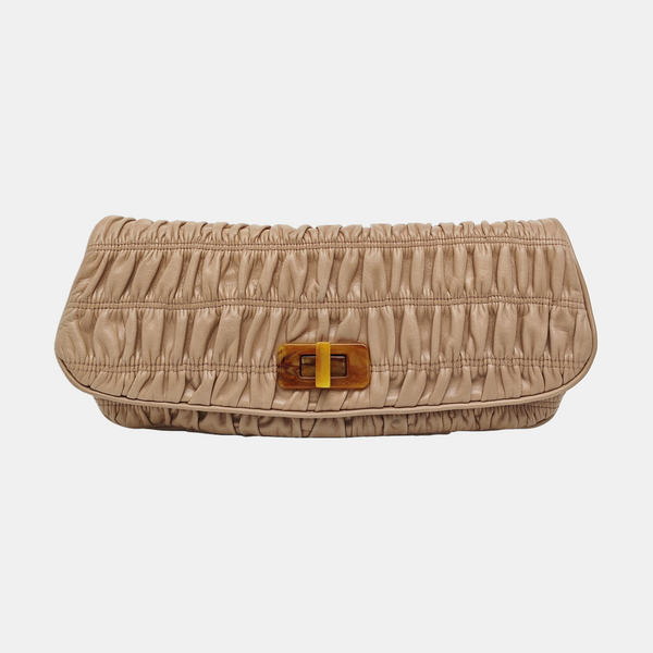 Quilted Lambskin Clutch Pink