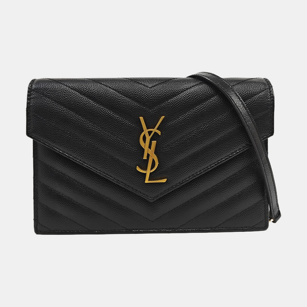 MONOGRAM WOC Chevron Calfskin Black