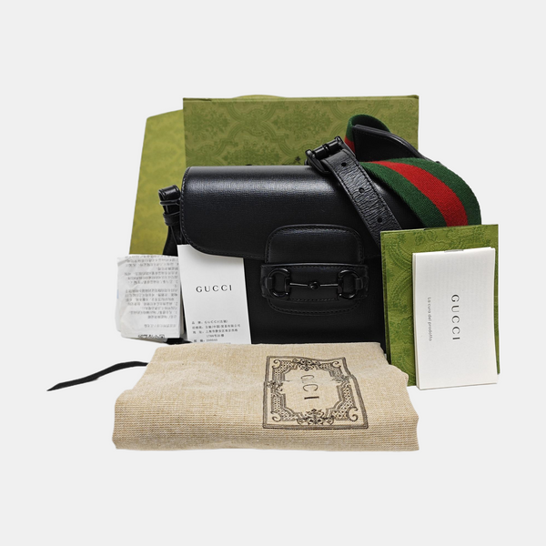 Horsebit 1955 Small Calfskin Black
