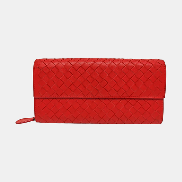 Lambskin Clutch Red