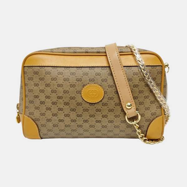 Monogram Coated Canvas Top Handle Bag Beige