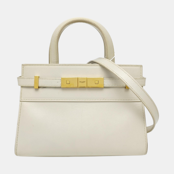 MANHATTAN Nano Calfskin White