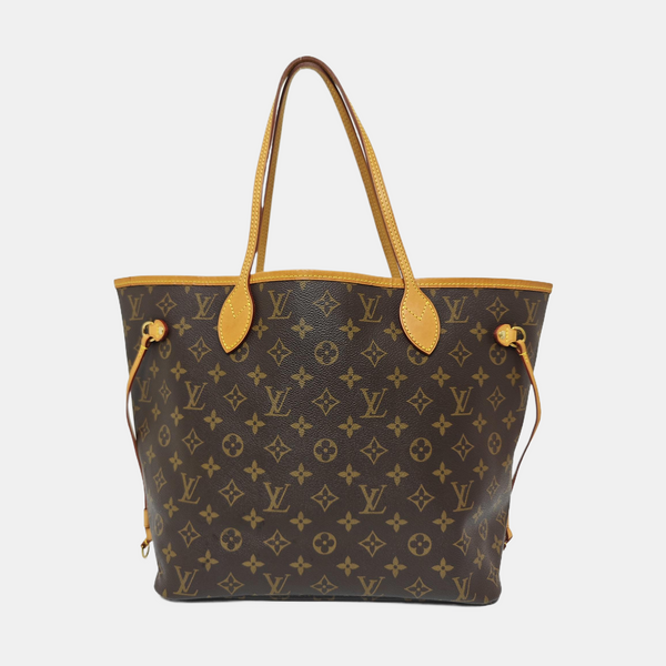 NEVERFULL MM Monogram Coated Canvas Brown