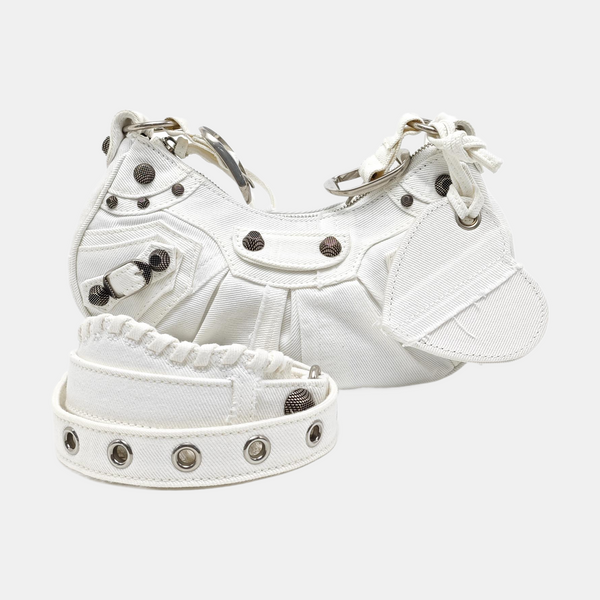 Le Cagole Mini Canvas White