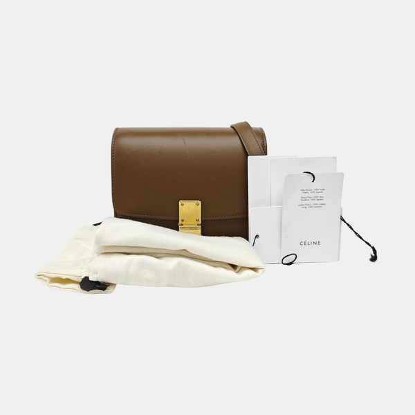 CLASSIC BOX Mini Calfskin Brown