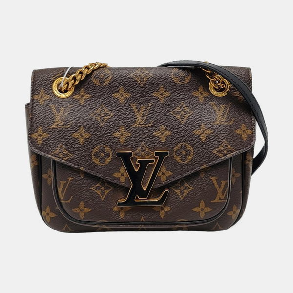 PASSY Monogram Coated Canvas Brown