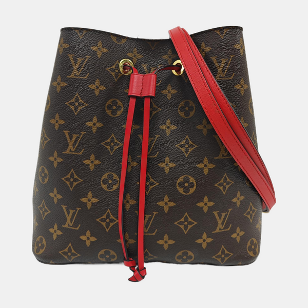 NÉONOÉ MM Monogram Coated Canvas Brown
