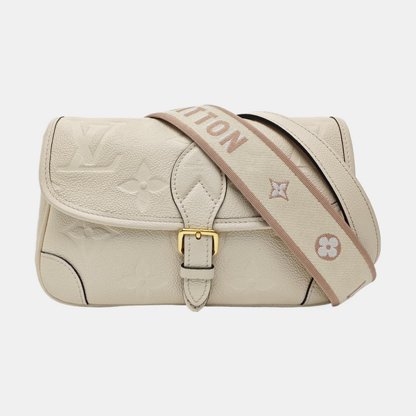 DIANE Monogram Calfskin Beige