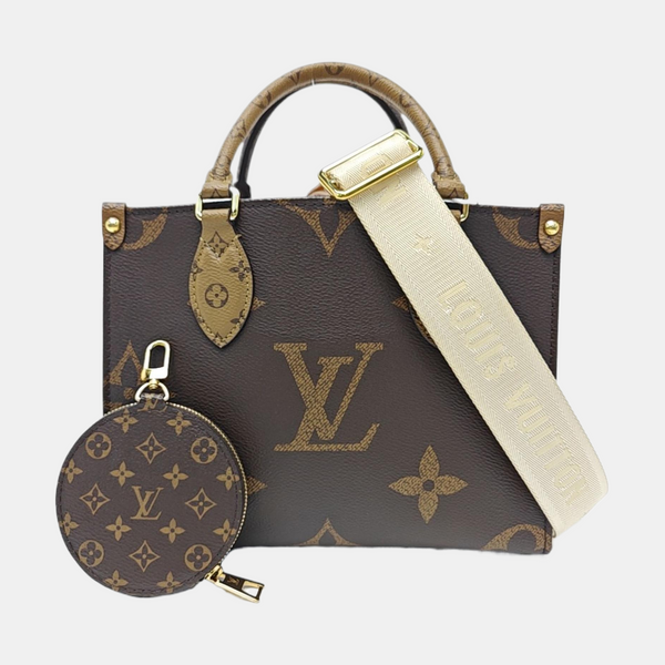 ONTHEGO PM Monogram Coated Canvas Brown