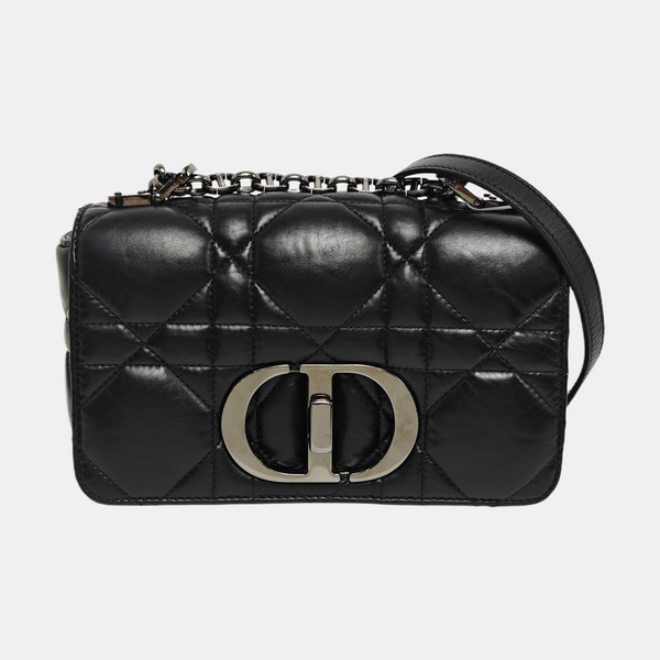 Dior Caro Small Cannage Calfskin Black