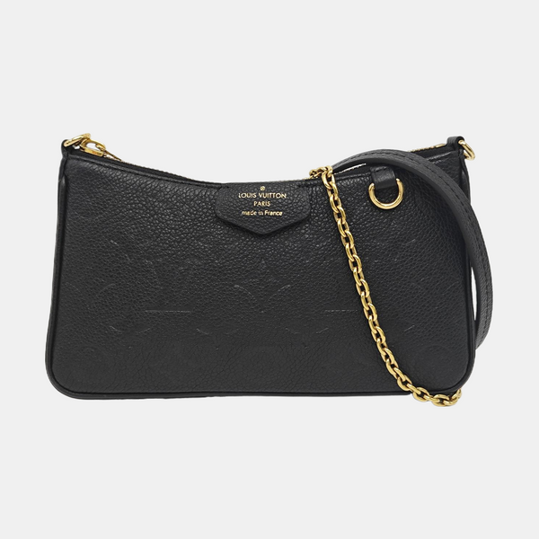 EASY POUCH ON STRAP Monogram Calfskin Black