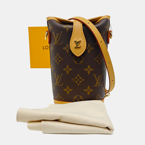 FOLD ME Monogram Coated Canvas Brown