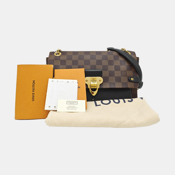 VAVIN PM Damier Ebene Coated Canvas Brown